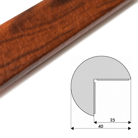 Ochranný profil 2, třešňové dřevo, Ø 4 cm × 100 cm